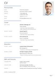 Minimalist CV Minimalist CV