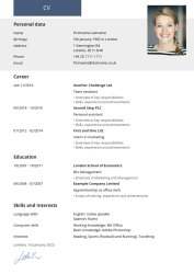 Modern CV Modern CV